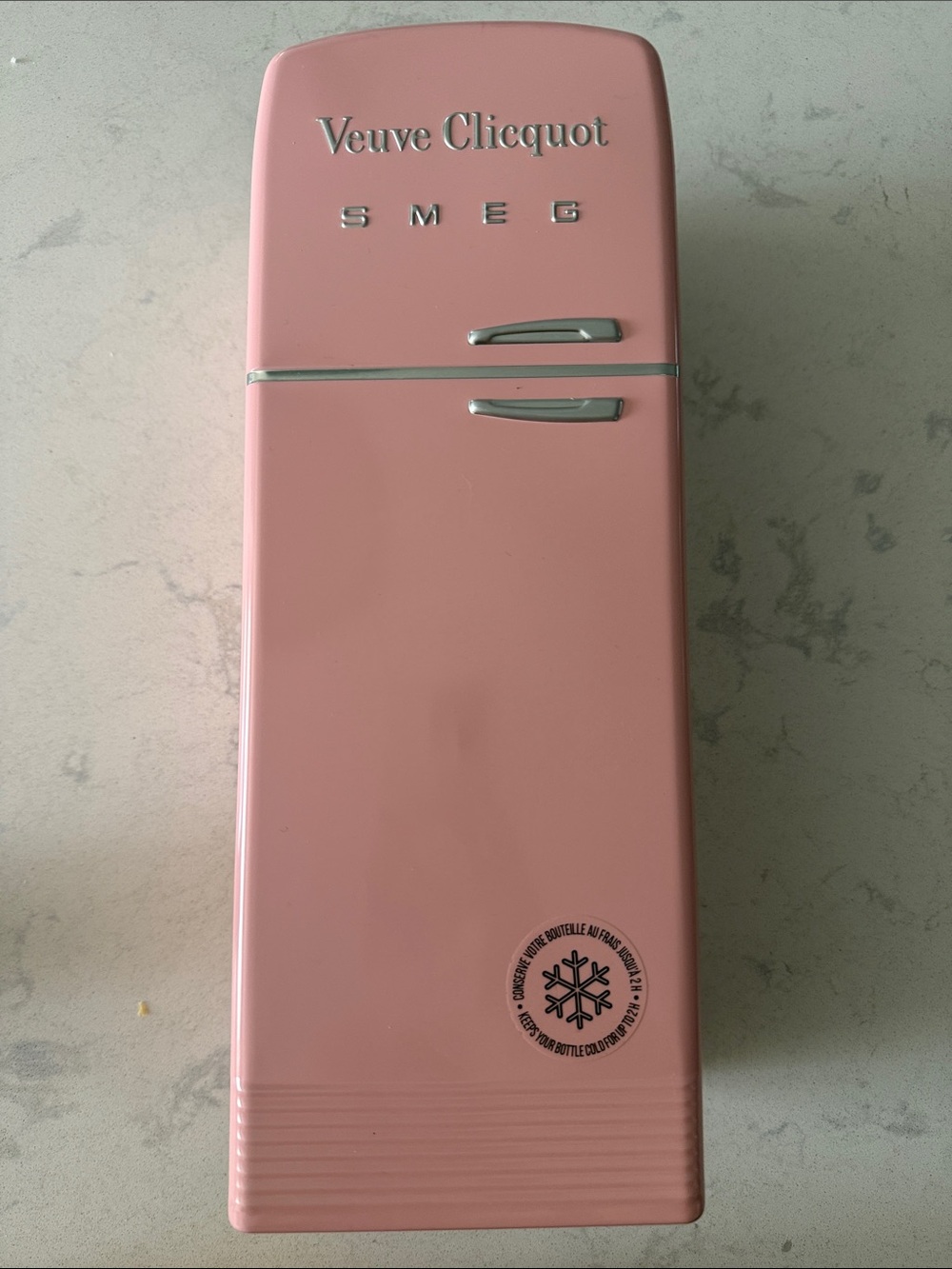 Veuve Clicquot Smeg Mini Fridge - Pink